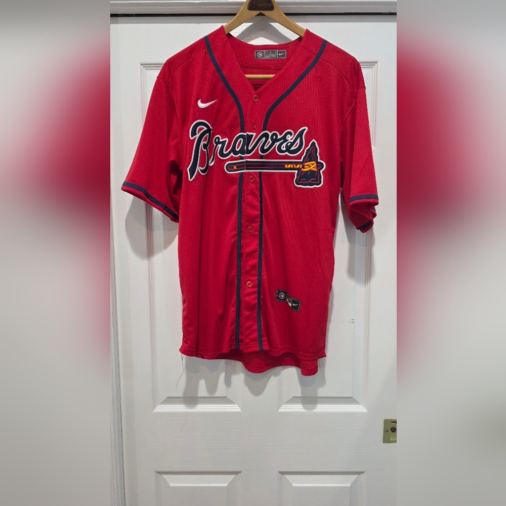 Nike Atlanta Braves Liscensed Official Baseball Jersey #4 Linares - Nike